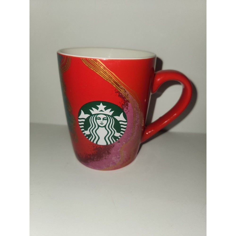 Starbucks - Red/Green - Multicolor - Coffee Mug - 2021 - 10 oz - Great Condition
